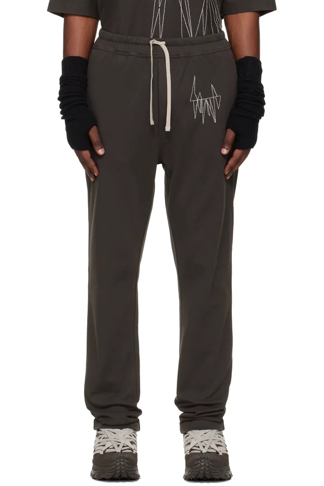 Moncler + Rick Owens Brown Jogger Sweatpants from SSENSE, photo 1 of 1