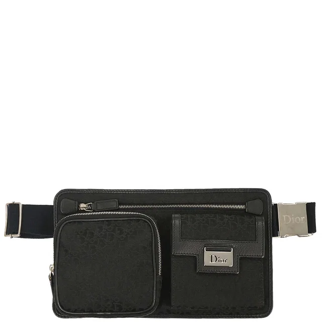 Dior Black Trotter Street Chic Bum Bag in Black Canvas from AMORE Vintage Tokyo