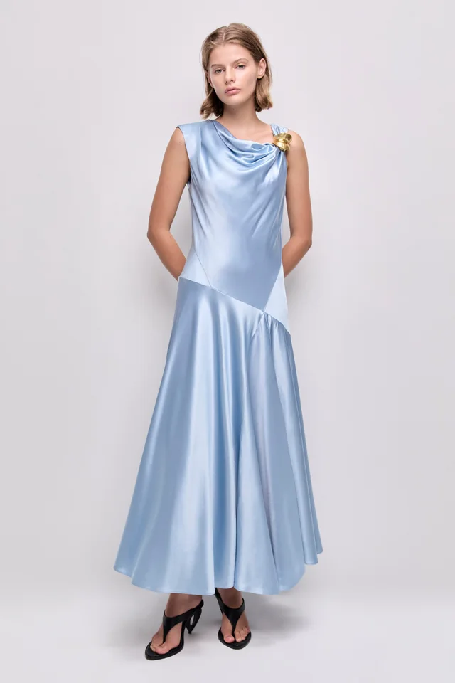 AJE Siren Midi Dress in Blue from Aje, photo 1 of 1