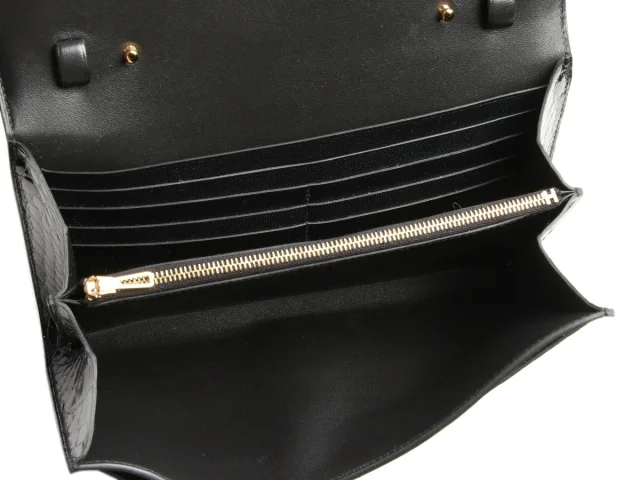 Hermès Black Shiny Alligator Constance To Go in Black Crocodile from Ann's Fabulous Finds, photo 9 of 10