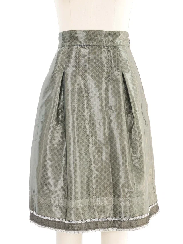 2009 Chanel Metallic Lace Underlay Skirt from Arcade Vintage