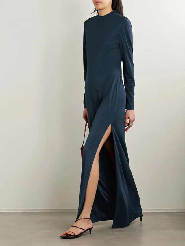 VERONICA DE PIANTE Catalina jersey maxi dress in Blue, photo 2 of 2 from NET-A-PORTER (Canada)