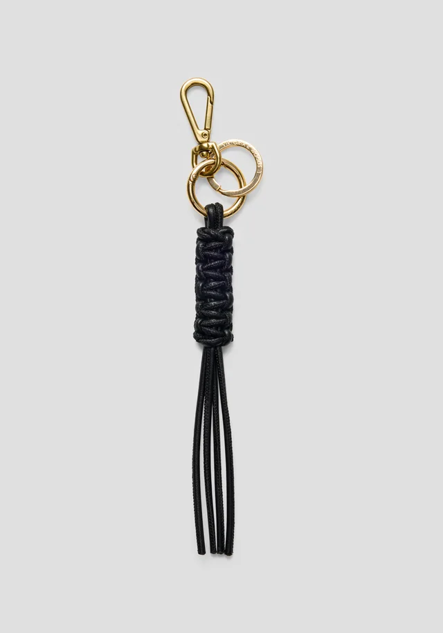 VIKTORIA & WOODS V&W Braided Keychain in Black from Viktoria & Woods, photo 1 of 1