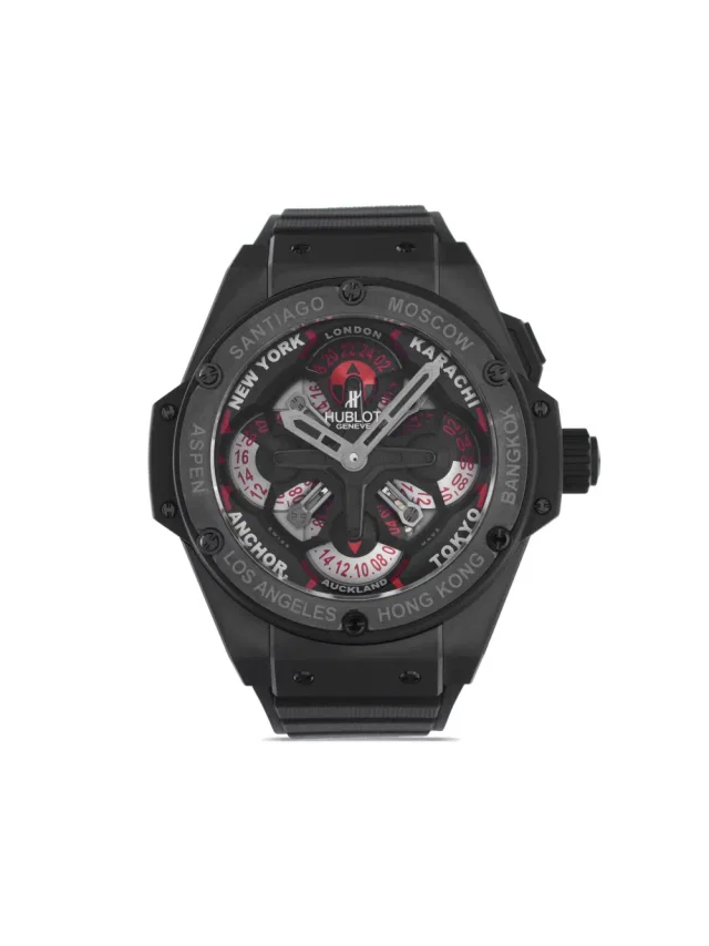 Hublot pre-owned Big Bang 48mm - women - Sapphire Crystal/ceramic - One Size - Black in black Ceramic from Farfetch