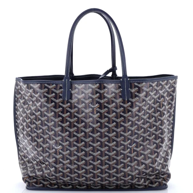 Goyard Anjou Reversible Tote Coated Canvas PM in blue Coated canvas from Rebag