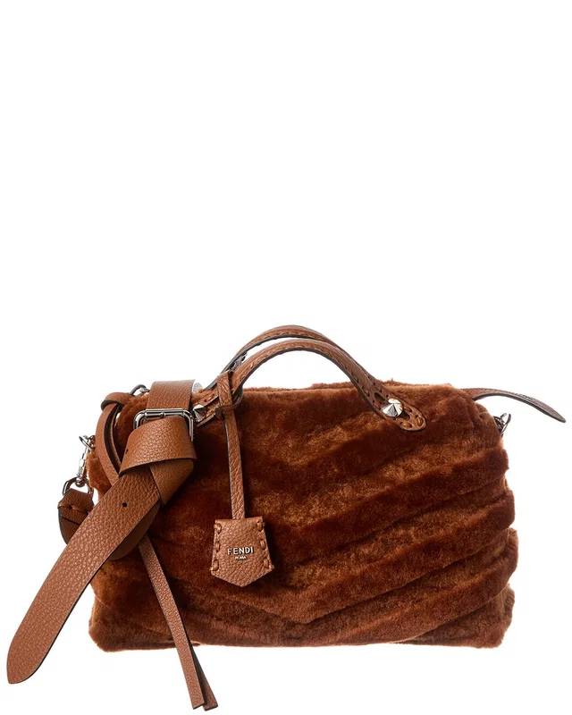 FENDI By The Way Selleria Shearling Satchel, image 1 of 1 from Gilt