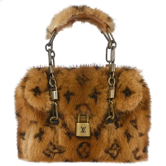 Louis Vuitton Monogram Mink Mini Papillon Handbag M71944 in Crocodile from AMORE Vintage Tokyo