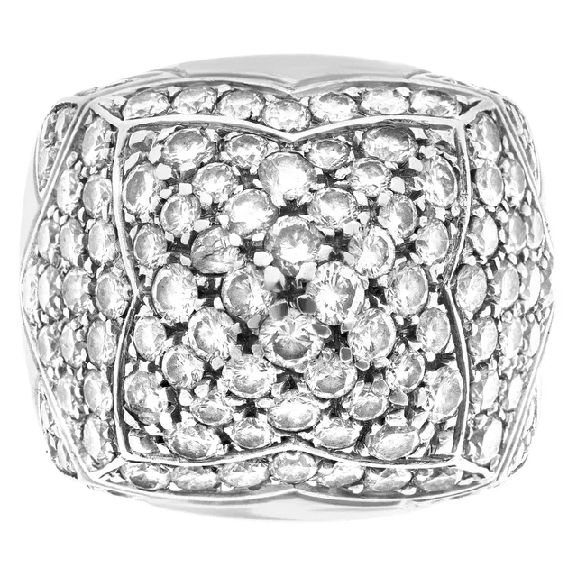 Bvlgari "Pyramide" ring in White White Gold from Gray And Sons