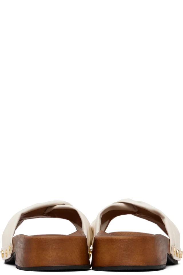 GANNI Off-White Tia Fairy Clog Sandals, photo 2 of 5 from SSENSE