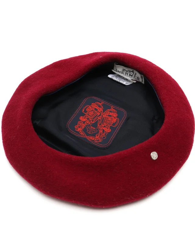 Hermès Wool Beret in Wool from A Retro Tale, photo 5 of 5