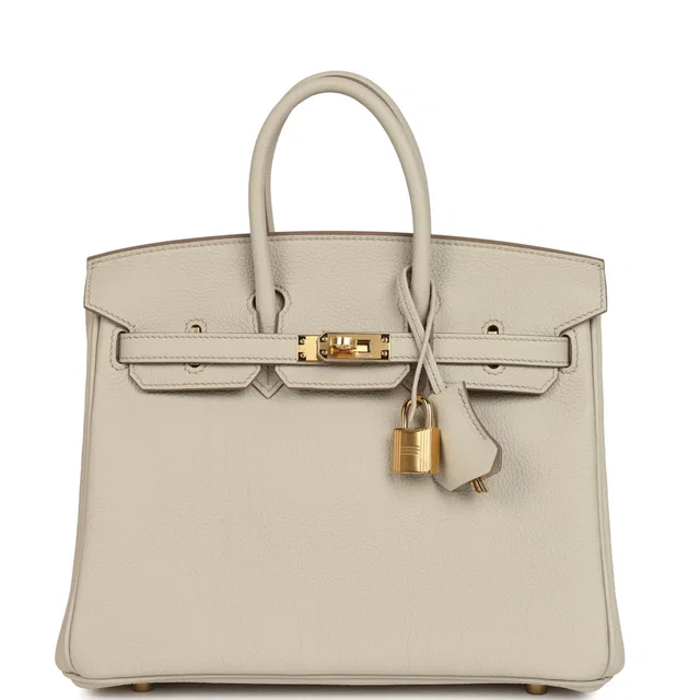 Hermès Birkin 25 Beton Togo Gold Hardware in Togo leather from Madison Avenue Couture
