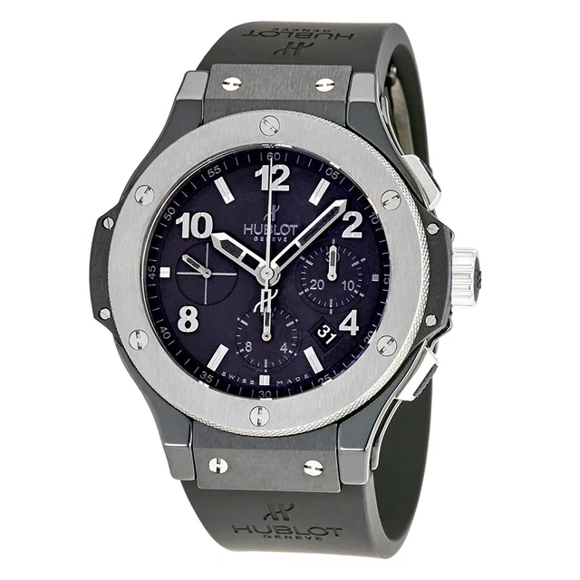 Hublot Big Bang Chronograph Black Dial Mens Watch 301.CT.130.RX in black Ceramic from Jomashop.com