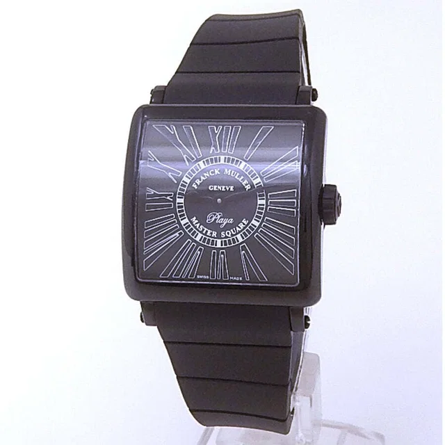 Franck Muller Master Square Quartz Black Dial Ladies Watch 6002 L QZ NR REL R PLY in black from Jomashop.com