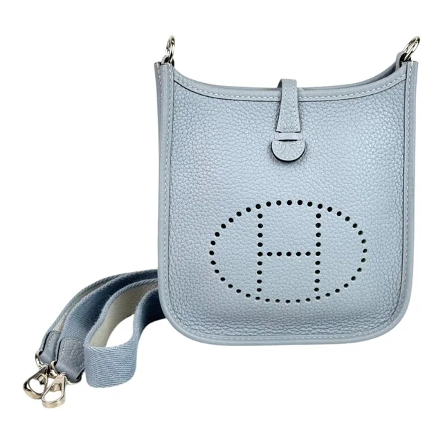 Hermès Evelyne TPM in Blue Clemence in Blue Clemence leather from Luxury Promise