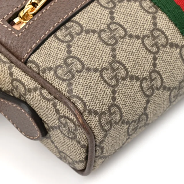 Gucci GG Supreme Monogram Web Mini Ophidia Shoulder Bag Brown in Brown Coated canvas from FASHIONPHILE, photo 11 of 11