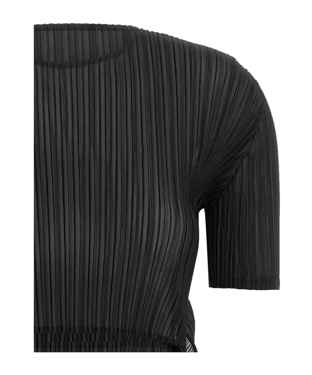 Issey Miyake Sheer Slit Pleats Top, photo 3 of 7 from SENSER