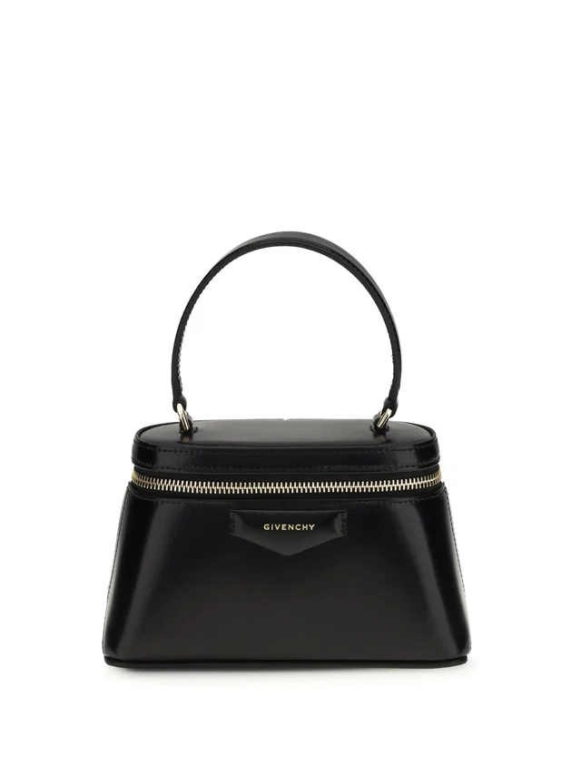Givenchy Top Handle Bag — Black Calf Leather Bos Taurus in Black Calfskin from HEWI