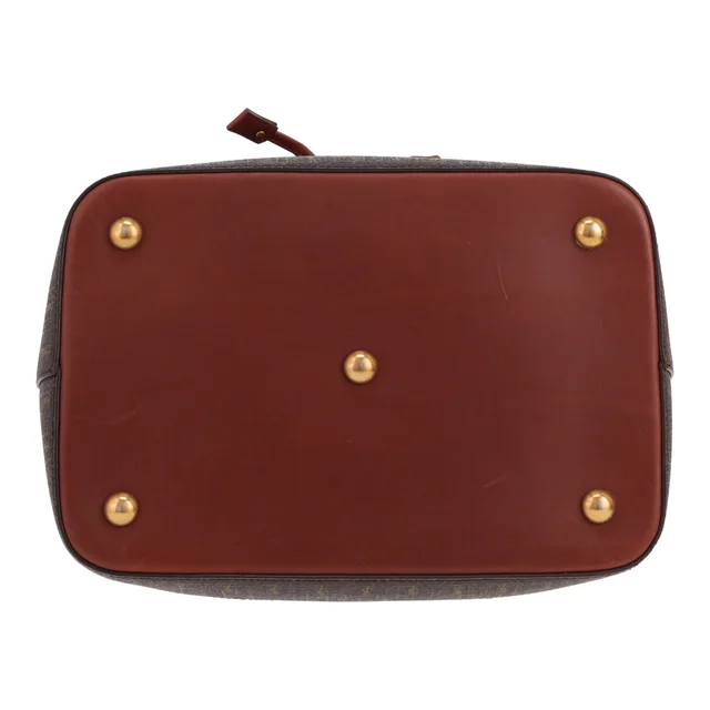 Saint Laurent handbag in brown logo-printed canvas and brown leather in Brown Canvas from Collector Square, photo 3 of 3