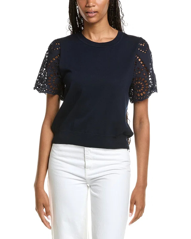 Nanette Nanette Lepore Eyelet Sleeve Blouse, image 1 of 1 from Rue La La