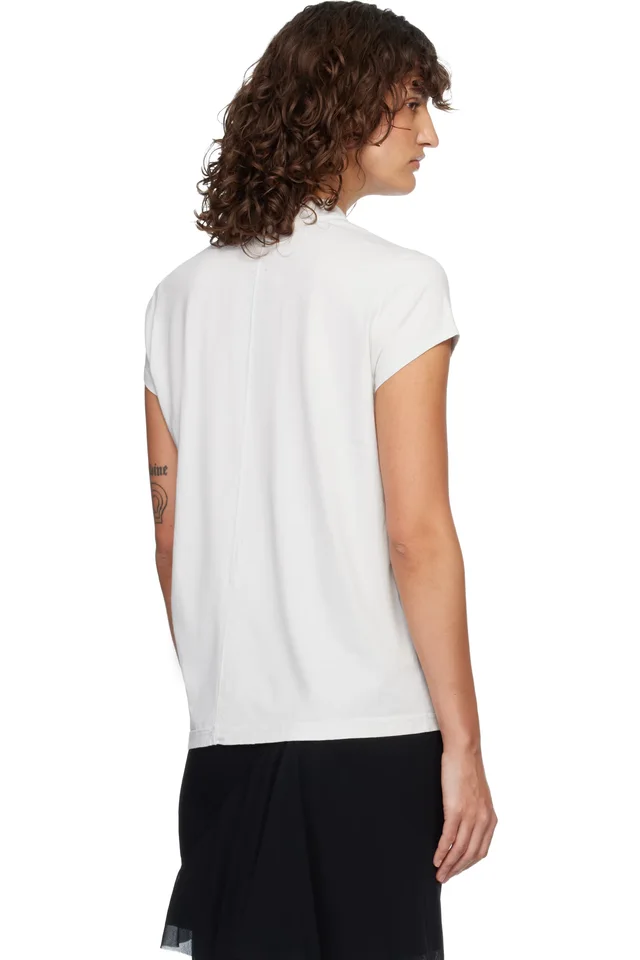 Rick Owens DRKSHDW Off-White Temple Level T-shirt, photo 3 of 4 from SSENSE