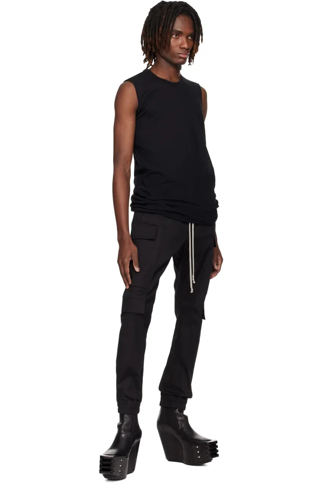 Rick Owens Black Temple Mastodon Megacargo Pants, photo 4 of 4 from SSENSE