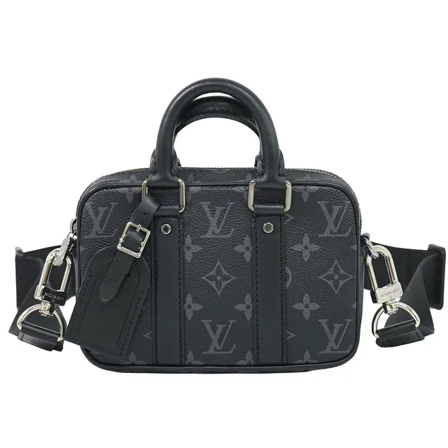 Louis Vuitton Nano Porte Documents Voyage Monogram Eclipse 2-Way Shoulder Bag in Coated canvas from The Reluxe