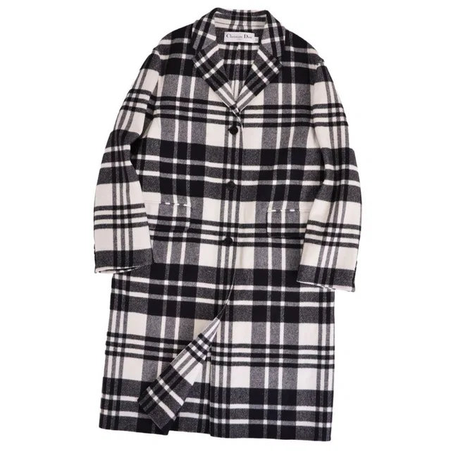 Dior Coat Black in Black Wool from The Reluxe