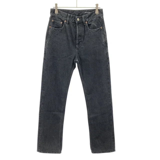 Saint Laurent Ns Hw Denim Pants Black 25 in Black Denim from The Reluxe