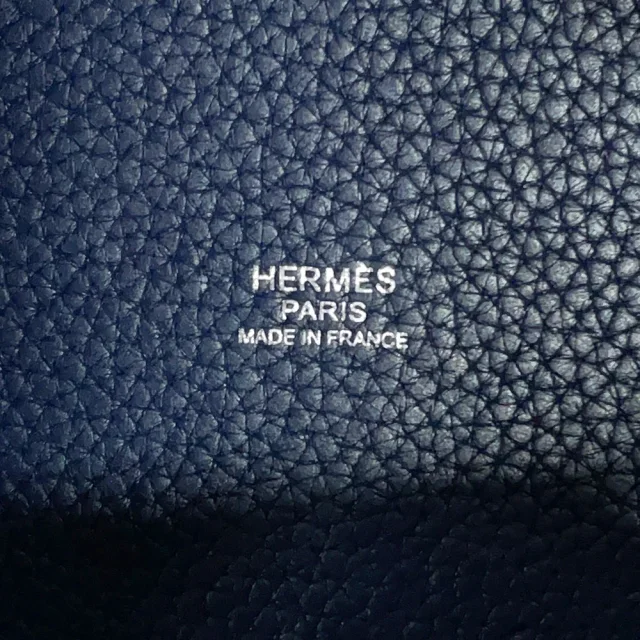 Hermès Picotin Lock Blue Saphir Taurillon Clemence Size PM in Blue Clemence leather from GALLERY RARE, photo 16 of 17
