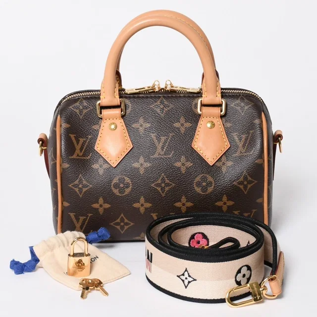 Louis Vuitton Speedy 20 Bandouliere 2-Way Bag Monogram Brown in Brown Woven leather from The Reluxe
