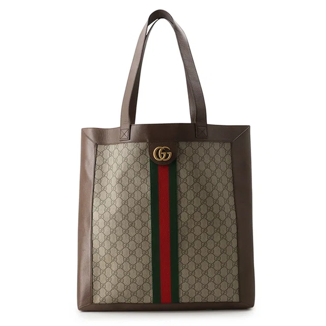 Gucci Ophidia GG Supreme Beige/Brown519335 GG Supreme Leather Size Large in Beige Leather from GALLERY RARE