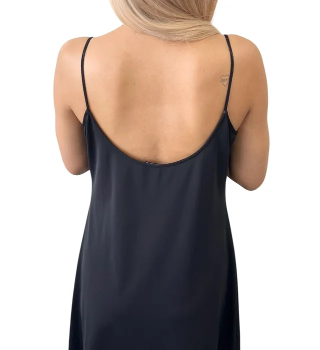 Chanel Vintage 97C CC Mark Logo Camisole Dress #44 One-piece Black Nylon in Black Nylon from Luxury Promise, photo 2 of 2