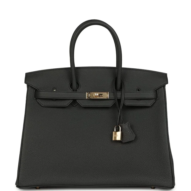 Hermès Birkin 35 Plomb Togo Permabrass Hardware in Togo leather from Madison Avenue Couture
