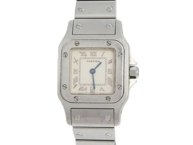 Cartier Stainless Steel Ladies Santos Watch from Ann's Fabulous Finds