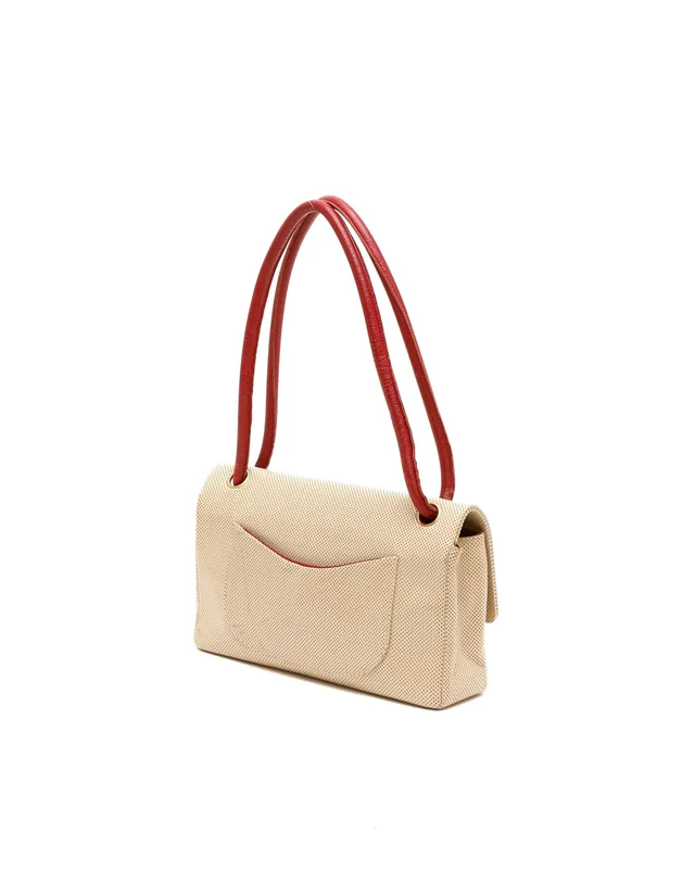 Chanel CC Perforated Single Flap Bag in Leather from A Retro Tale, photo 3 of 10