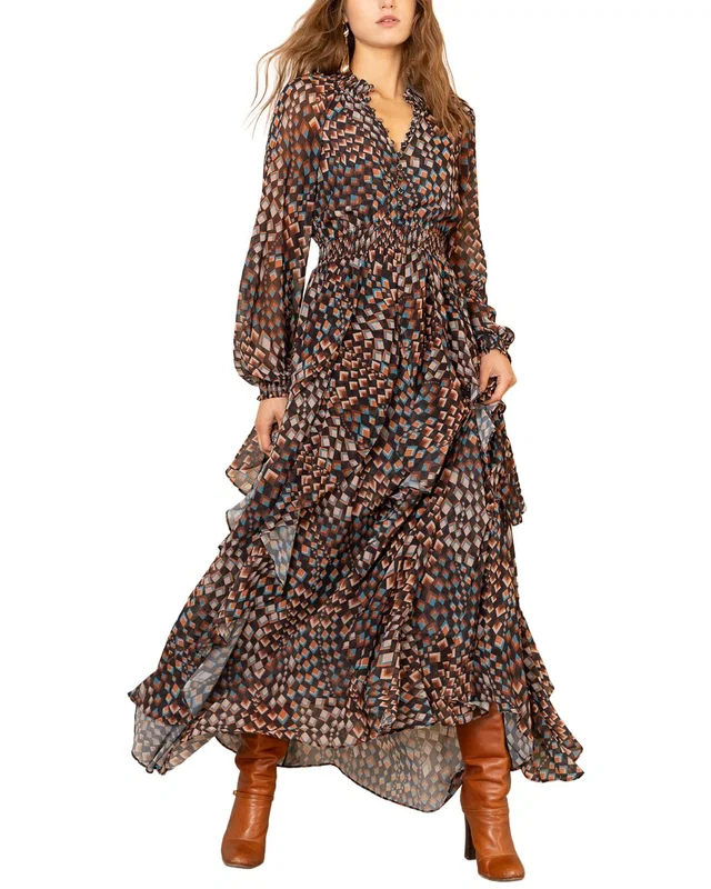 Hale Bob Karter Long Sleeve Maxi Dress, image 1 of 1 from Rue La La