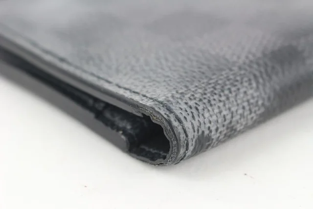 Louis Vuitton Damier Graphite Brazza Wallet Long Flap Black Grey in Black Canvas from Bagriculture
