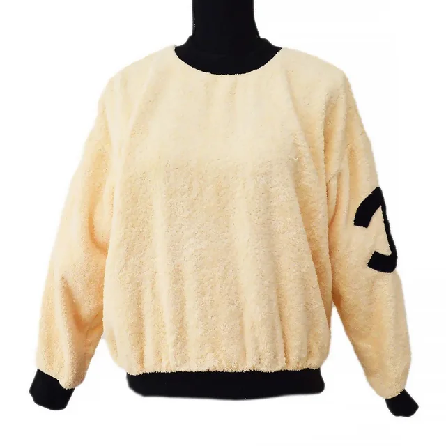 Chanel Cruise 1993 CC crew-neck terry cloth sweatshirt from AMORE Vintage Tokyo