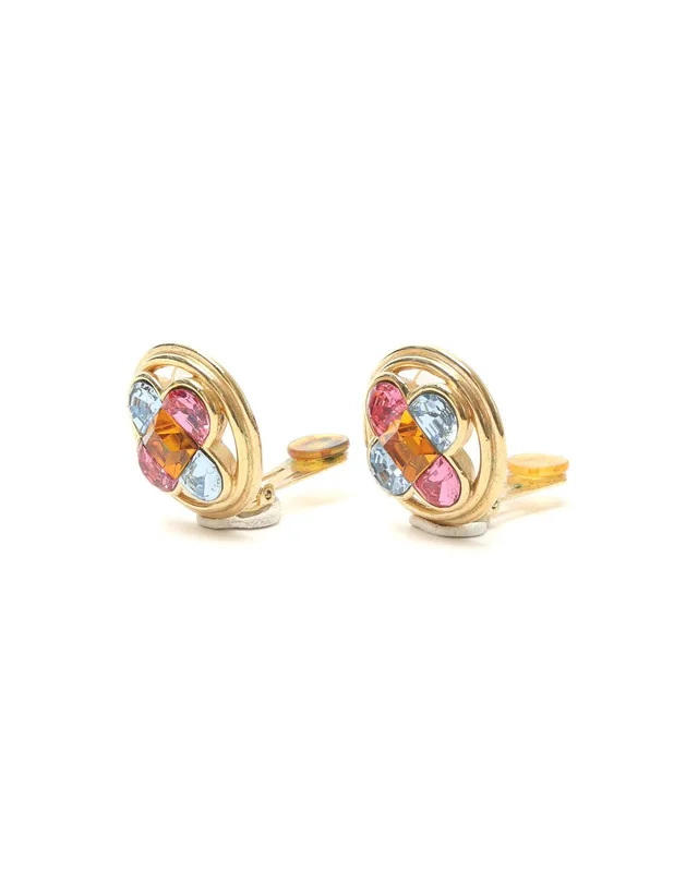 Dior Rhinestone Clip-on Earrings from A Retro Tale, photo 2 of 5