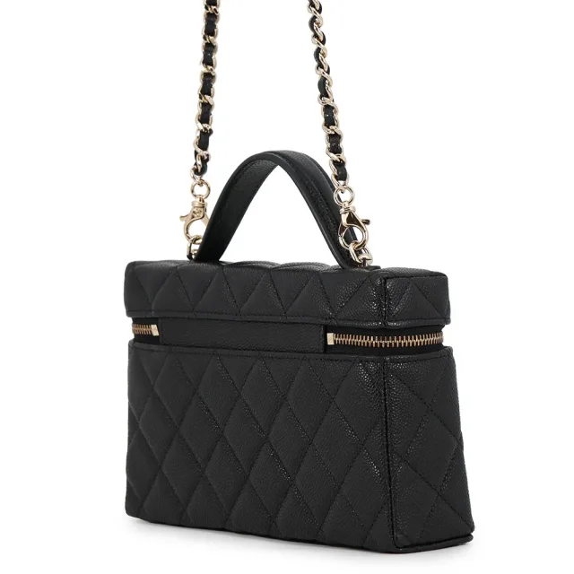 Chanel 2-Way Shoulder Bag Vanity BlackAP4385 Caviar Leather in Caviar leather from GALLERY RARE, photo 2 of 7