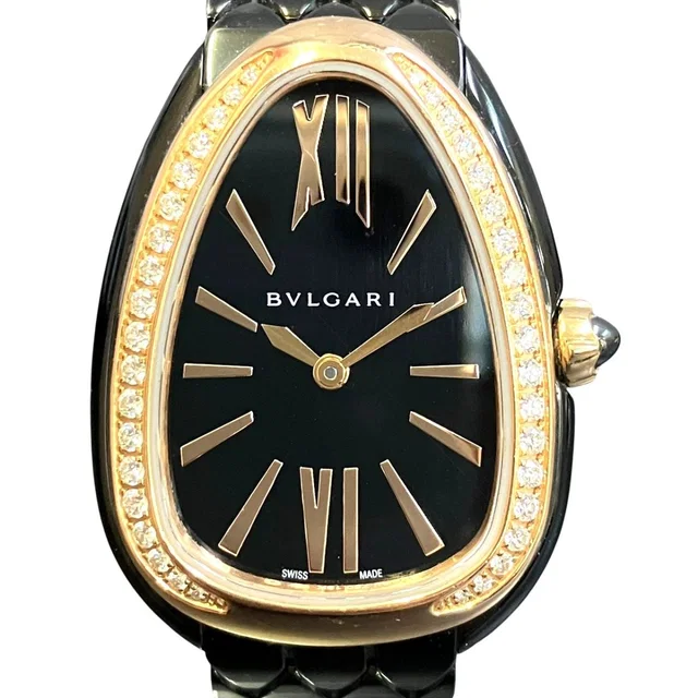 Bvlgari Serpenti Seduttori Stainless Steel Au750 Diamond Watch from LuxUness