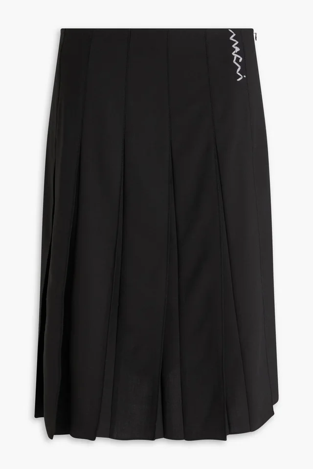 Marni Pleated Woven Skirt from THE OUTNET, photo 1 of 1