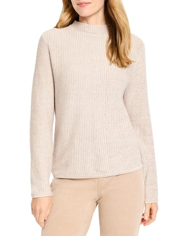 NIC+ZOE Pixel Knit Sweater in Brown, image 1 of 1 from Gilt