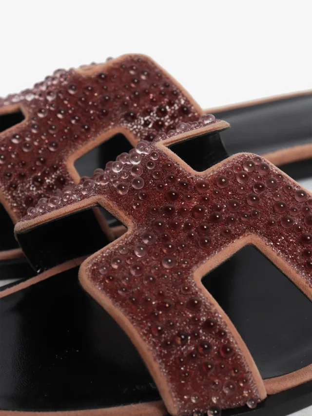 Hermès beaded oran sandals from Sign of the Times, photo 5 of 7