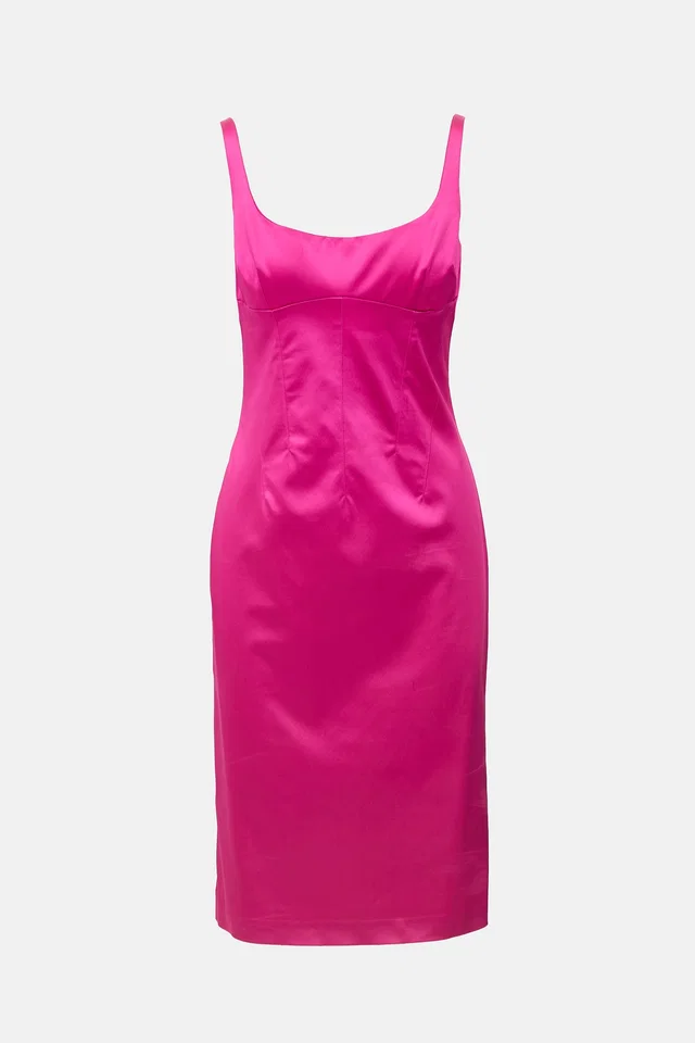 Dolce & Gabbana Satin Sheath Dress in Satin from VSP Consignment