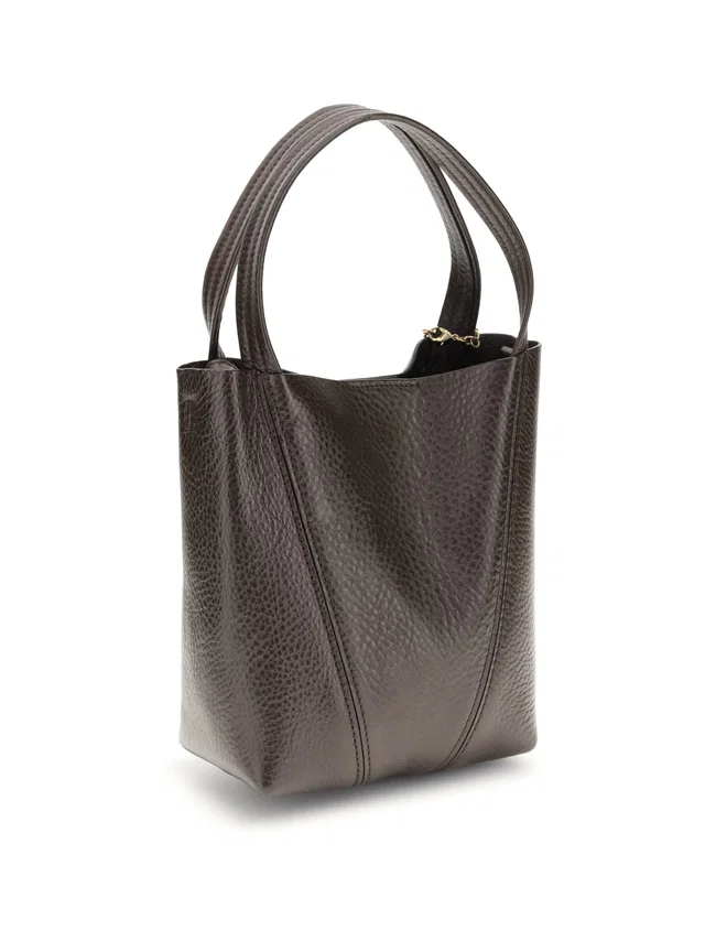 Chloé Spin Shoulder Bag — Brown Calf Leather in Brown Calfskin from HEWI