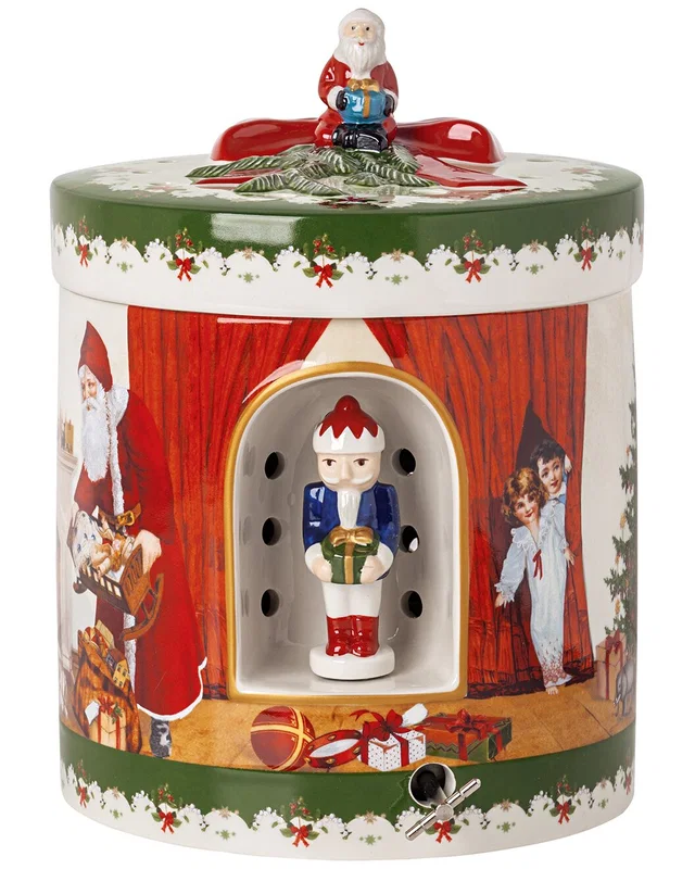 Villeroy & Boch Christmas Toys Large Round Musical Gift Box Silent Night, image 1 of 1 from Rue La La