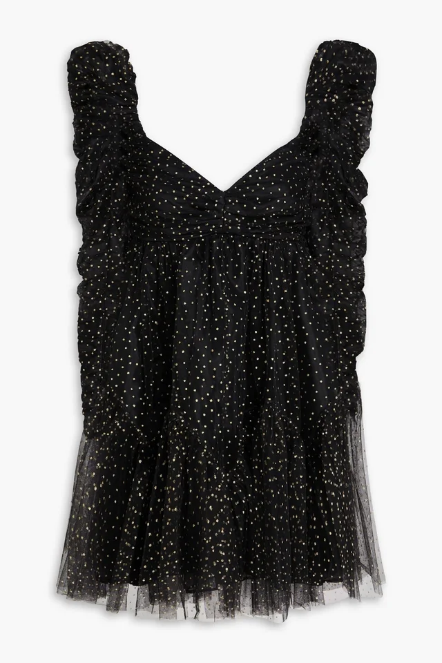 Zimmermann Ruched Glittered Tulle Mini Dress from THE OUTNET, photo 1 of 1