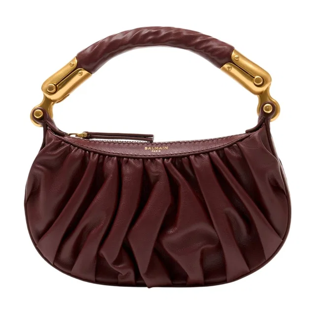 Balmain Mini Bag — Brown Calfskin in Brown Calfskin from HEWI