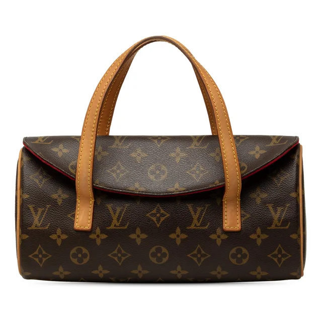 Brown Louis Vuitton Monogram Sonatine Handbag in Brown Coated canvas from Designer Revival